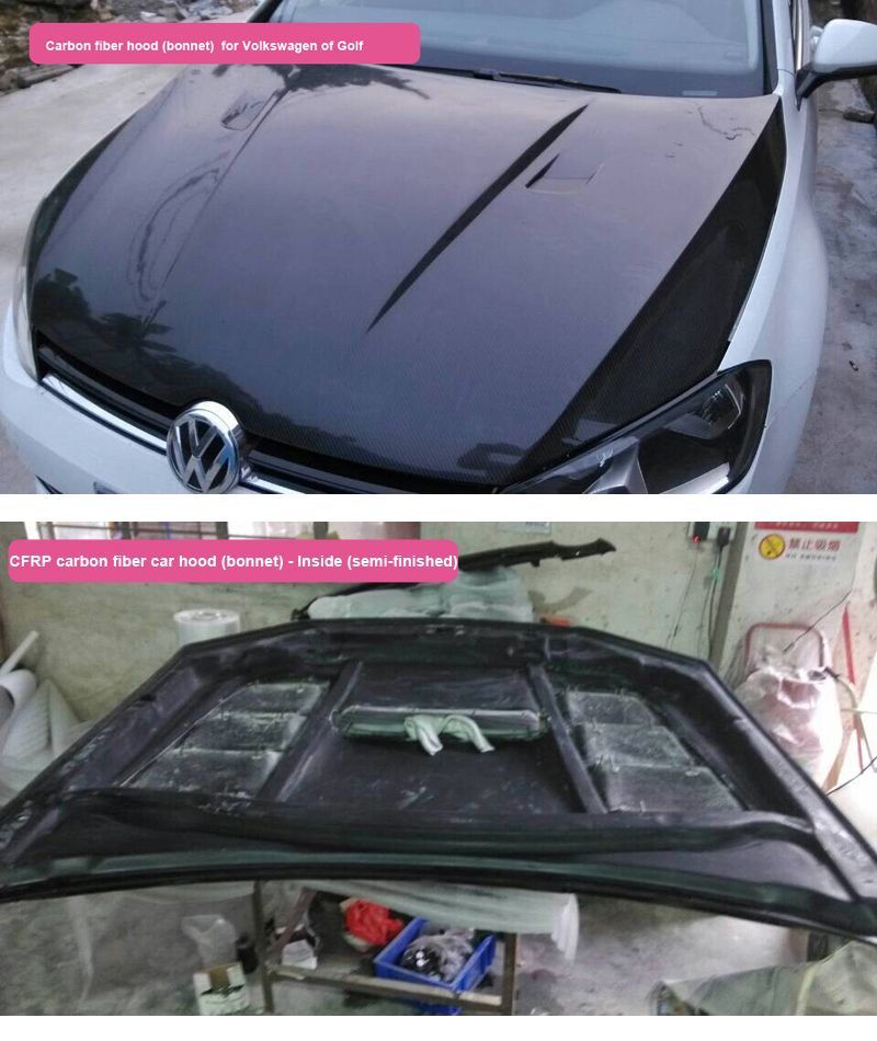 OEM ODM CFRP carbon fiber auto bonnet refitting