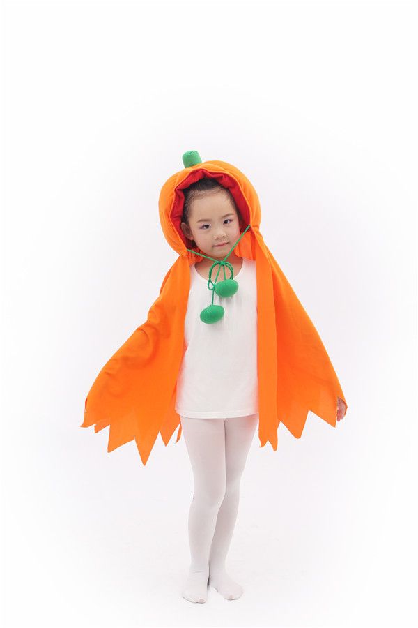 Pumpkin cape costumes for kids fancy dress