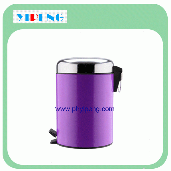 Arch lid round pedal dust bin