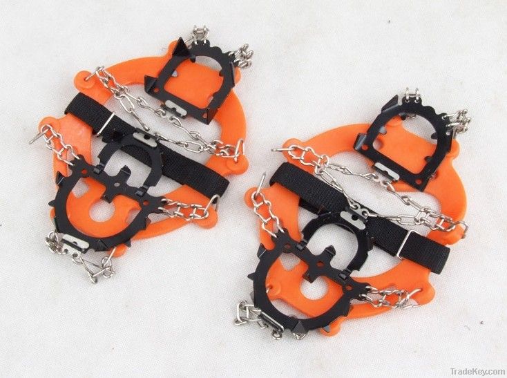 Twelve teeth enhanced walking crampons