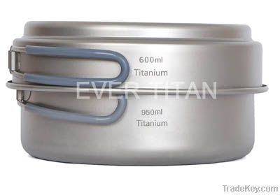 Titanium Camping Pot with Pan