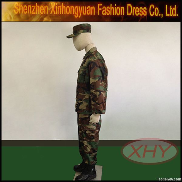 Custom camouflage military uniforms in camo uniform