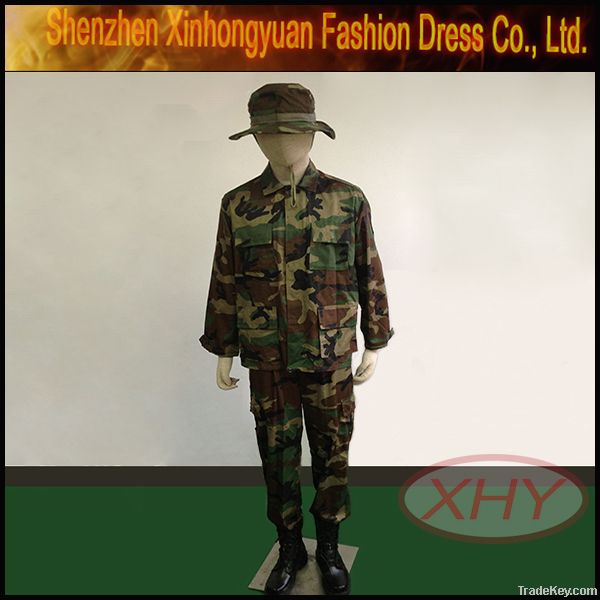 Custom camouflage military uniforms in camo uniform