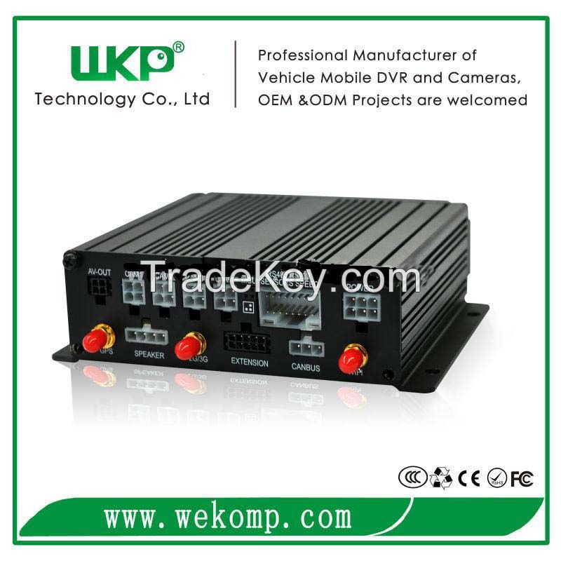 CE FCC ROHS ISO9001 certified SD Card MDVR GPS 3G WIFI optional with free CMS software