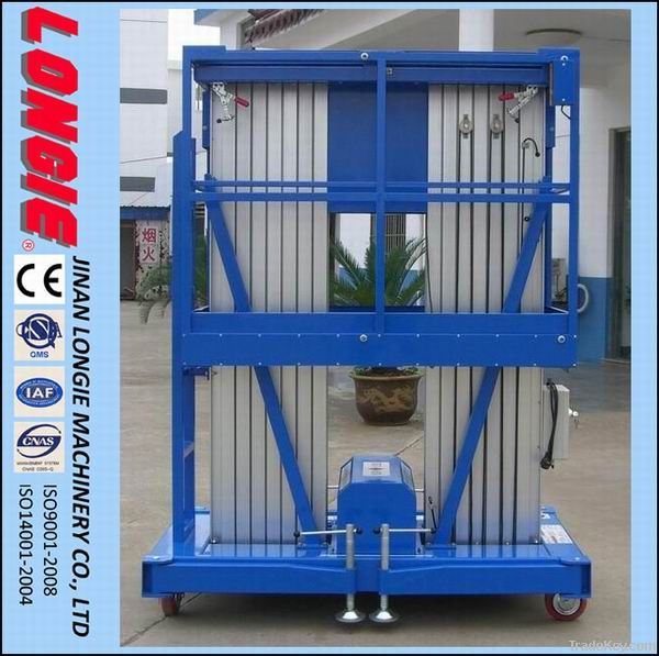 Aluminium mast aerial work platform