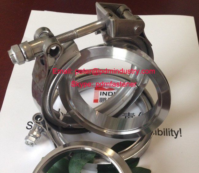 stainless steel quick release V band clamps