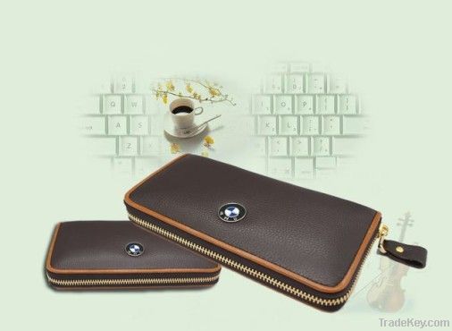 Upscale gender real leather wallet