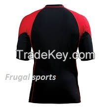 Rash Guards, high quantity sublimation compression short sleeve jersey!