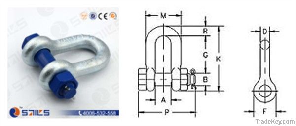 US type bolt chain shackle G-2150