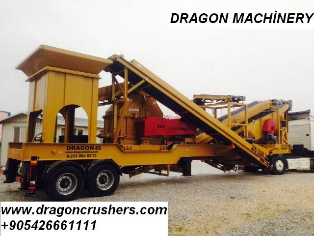 Mobile crushing and screening plant dragon crusher for sale