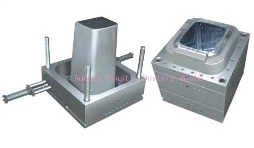 Plastic injection dustbin mould-2