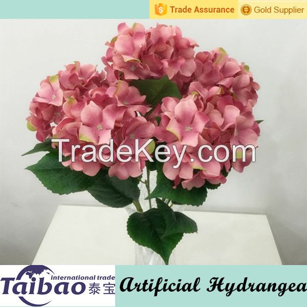 Wedding decoration multi heads real touch hydrangea bouquet
