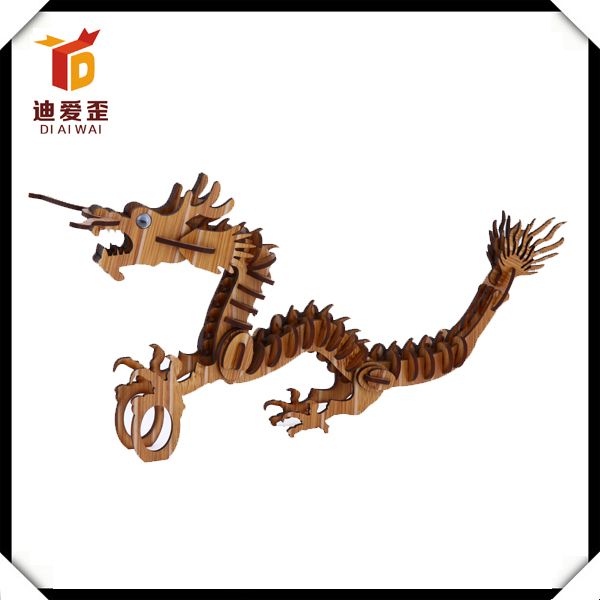 small order chinese dragon 3d custom jigsaw puzzle maker accept retail sale 