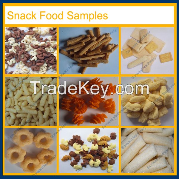 Semi autmatic snack food machine puff corn extruder