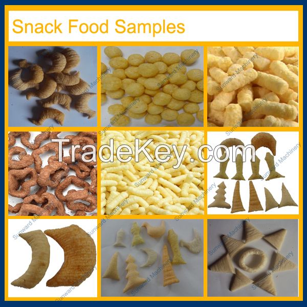 Semi autmatic snack food machine puff corn extruder