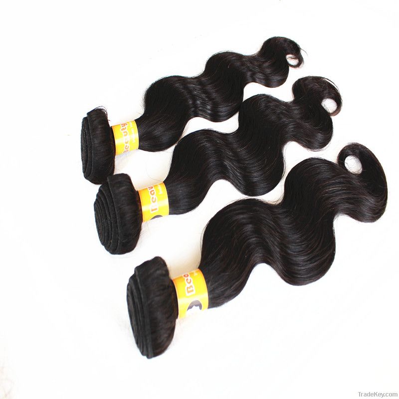 100% Virgin Remy Human Hair Weave Body Wave Natural Color 10&quot;-28&quot;