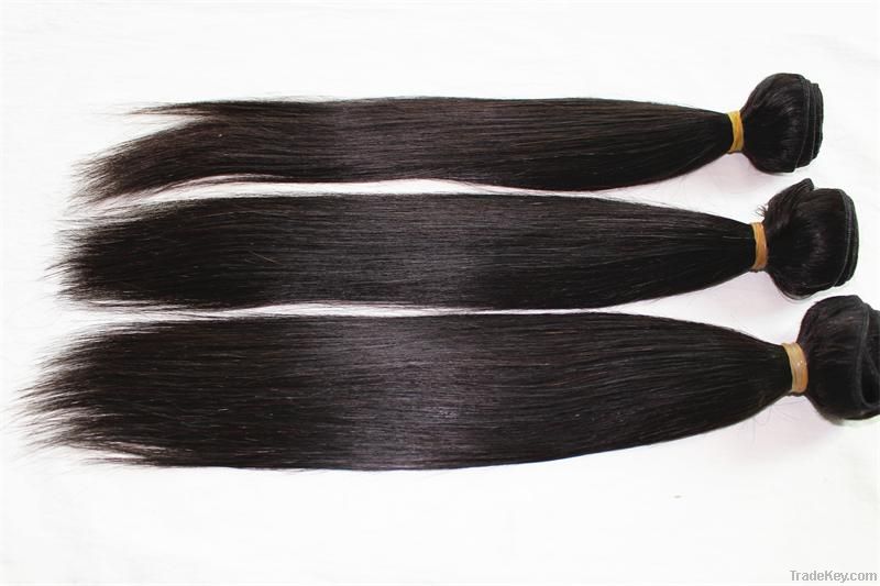 100% Virgin Remy Human Hair Weave Extension Straight Natural Color 10