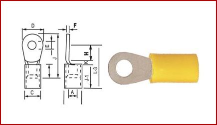 Copper Ring Tongue Fork Terminal Ends