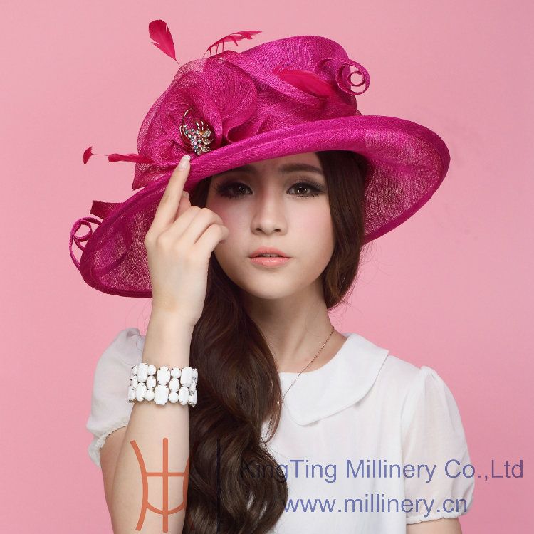 2014 Toplesale fashion elegant Sinamay Hat for ladies