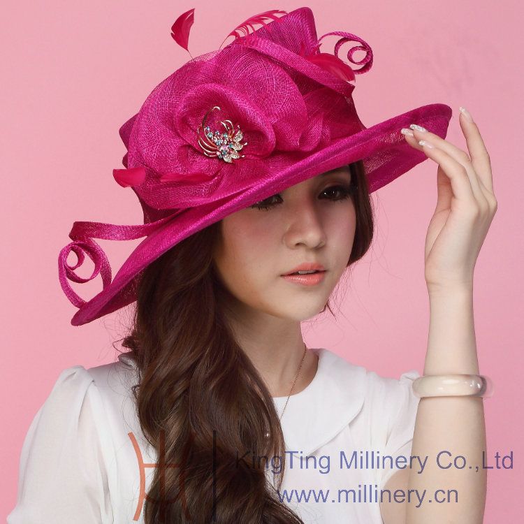 2014 Toplesale fashion elegant Sinamay Hat for ladies