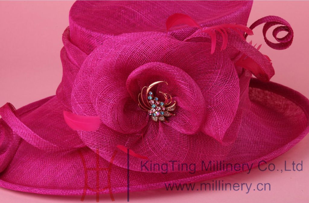 2014 Toplesale fashion elegant Sinamay Hat for ladies