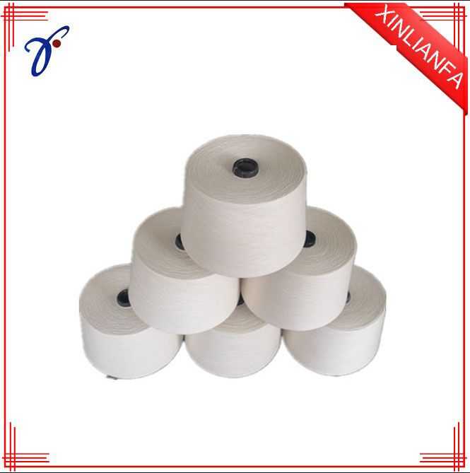 Polyester spun yarn ne30/1 for knitting