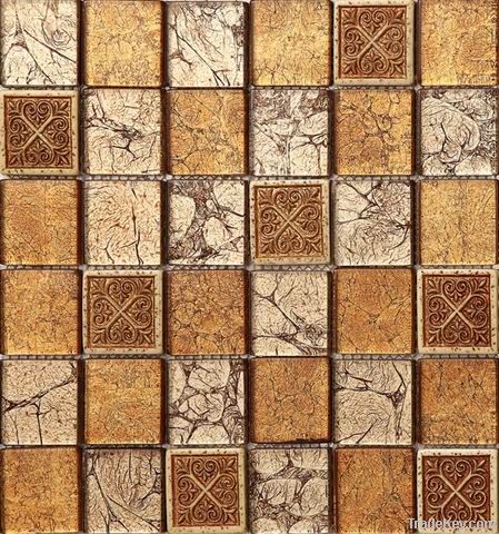 Glass mix Resin Mosaic(AJ013)