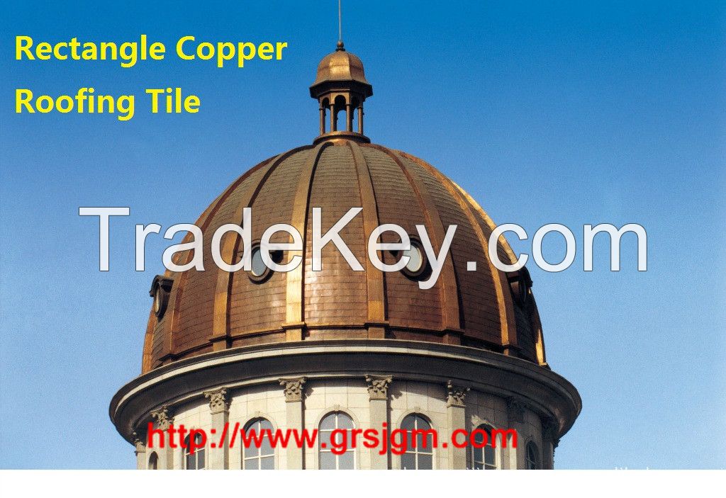 Rectangle Copper Roofing Tile