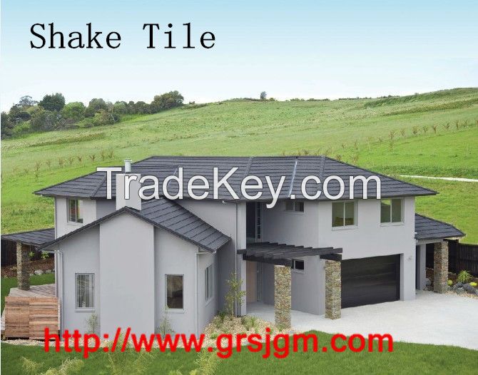 Colorful Stone-coated Galvalume Metal Roofing Tiles-Shake Tile