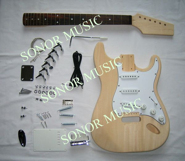 Unfinished Stratocaster Guitar Kits 