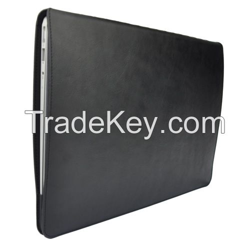 Genuine leather laptop case in business style