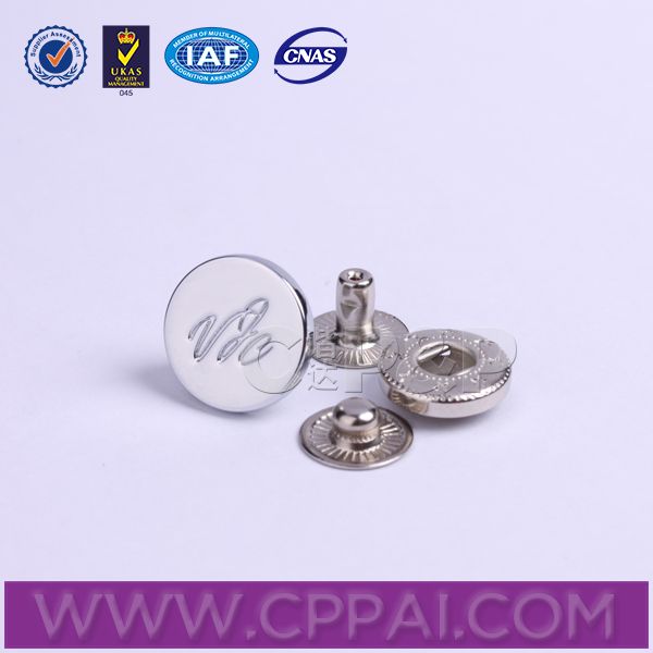 zinc alloy made metal snap button for garment