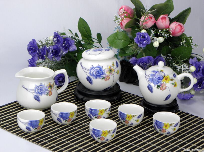 Good Quality ceramic whiteware Complete set of tea set