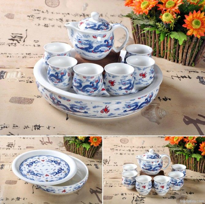 Good Quality ceramic whiteware Complete set of tea set