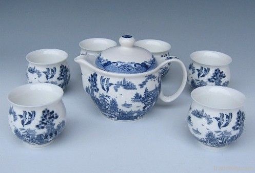 Good Quality ceramic whiteware Complete set of tea set