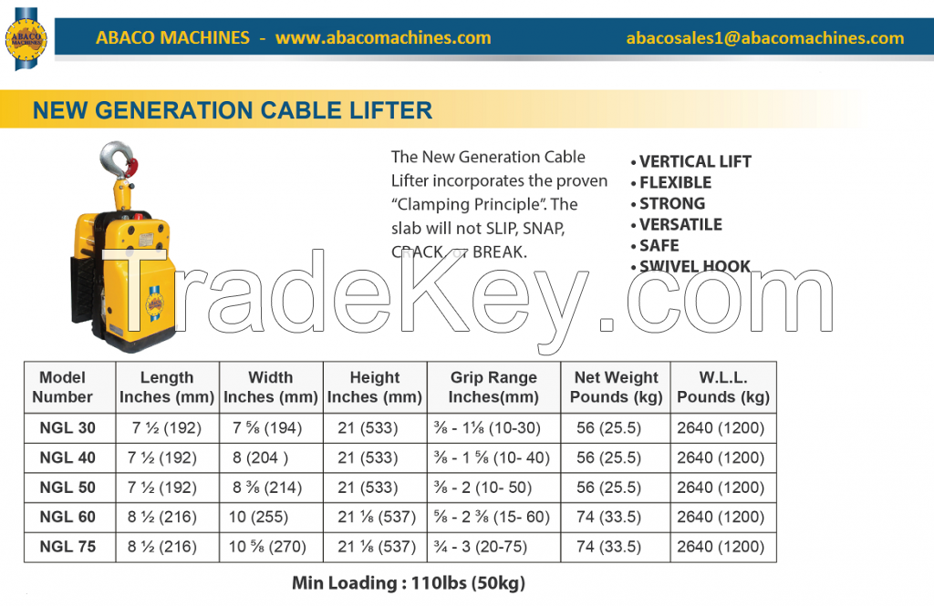 LITTLE GIANT LIFTER, stone granite slab lifters, lifting granite, stone handling equipment