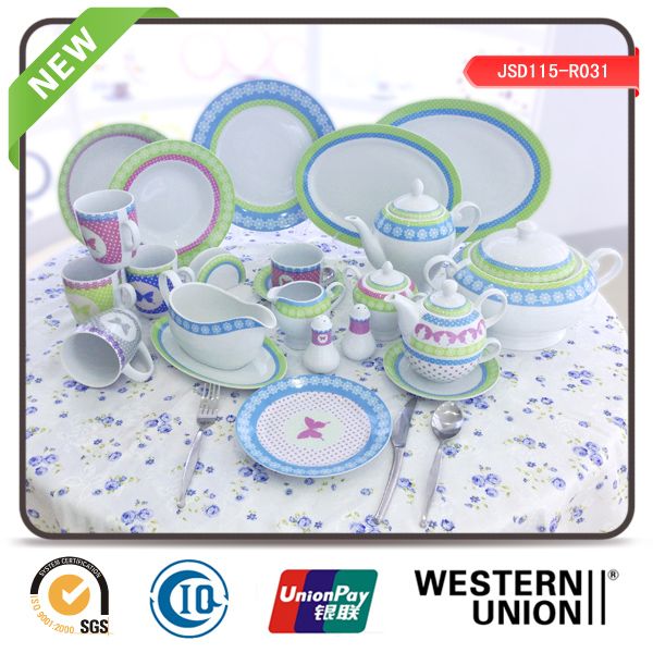 47PCS Porcelain Dinnerset in High Quality