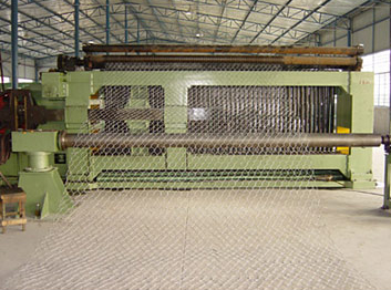 Hexagonal mesh machine