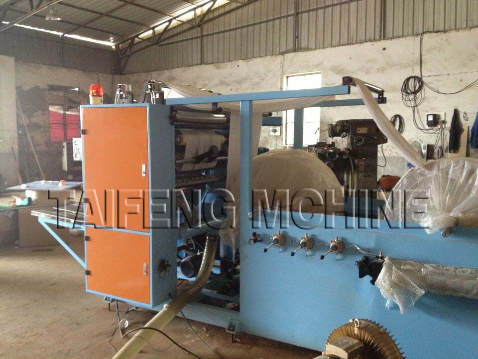 Facial tissue machine with edge embossing