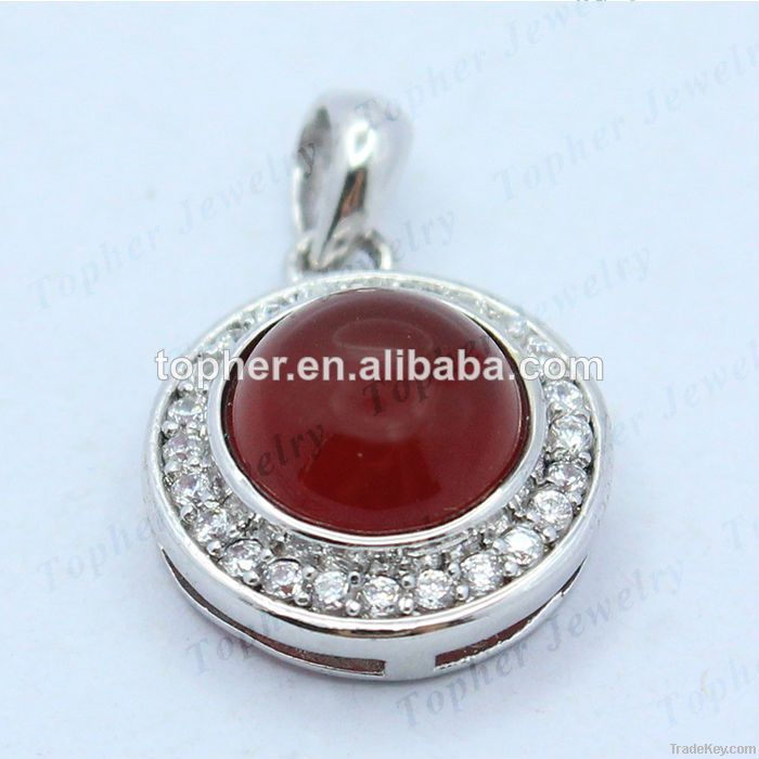 Latest New Arrival sterling silver jewelry natural stone pendants whol