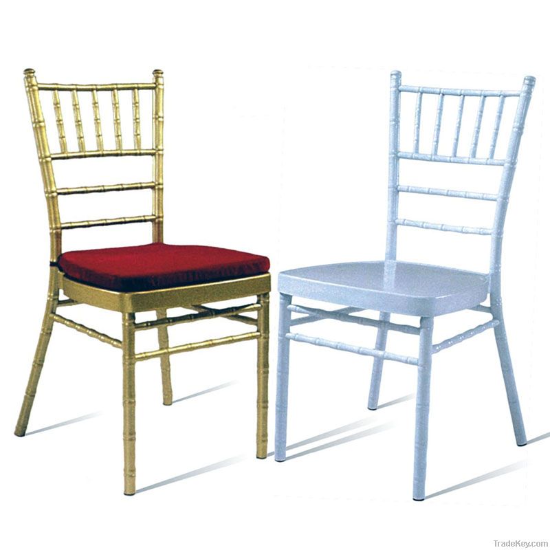 Stacking Aluminum Hotel Banquet Wedding Metal Hall Dining Chair (B-039