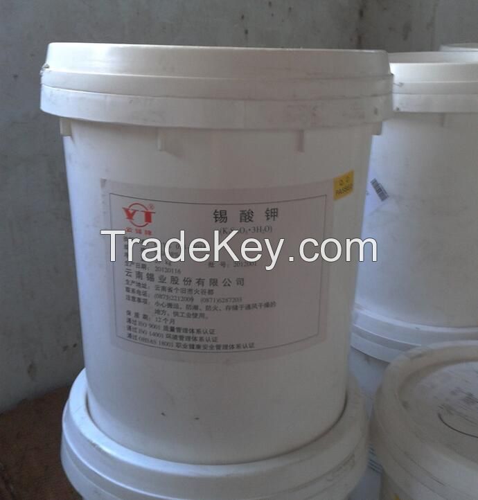 Potassium Stannate Trihydrate (Sn38%) Industrial Grade CAS 12125-03-0