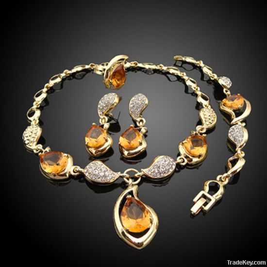 2014 cool summer china cheap wholesale jewelry set with big orange cry