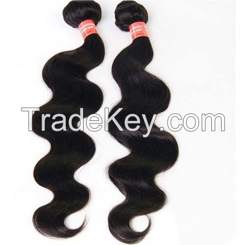 7a grade virgin Peruvian body wave human hair extension 