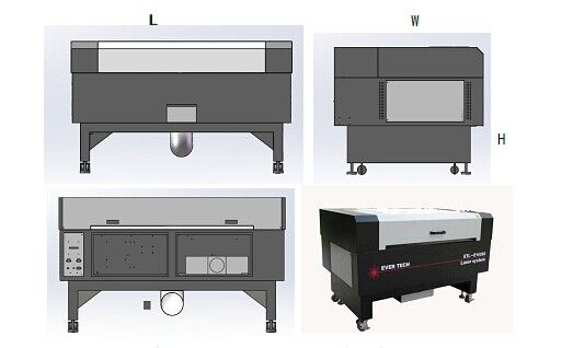 general using laser cutting and engraving machine E14090-80W/100W/150W