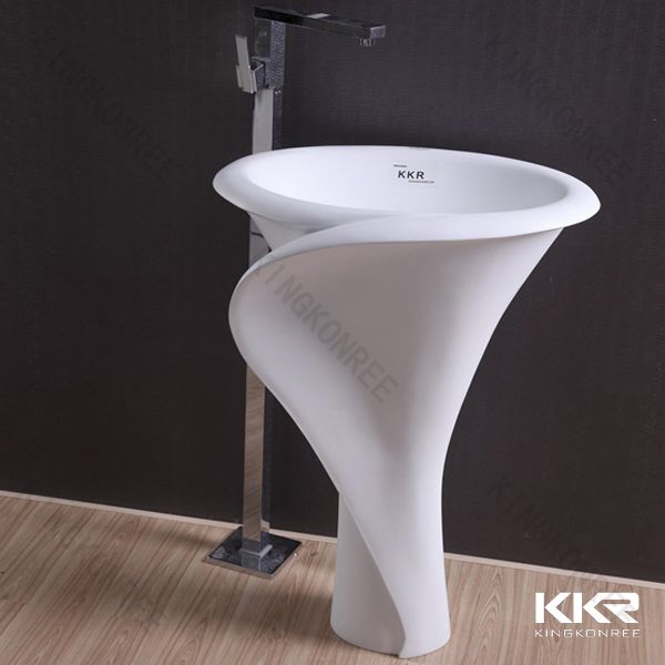 Good Quality Acrylic Stone Hair Wash Basin, Freestanding Basins