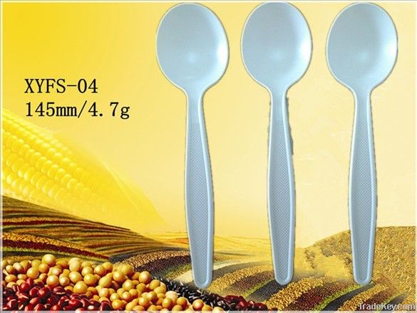 biodegradable plastic soup spoon