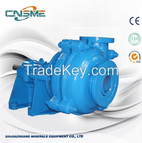 rubber lined pumps end suction dredge pump