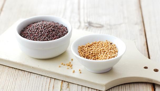 Mustard seeds (white, yellow, black)