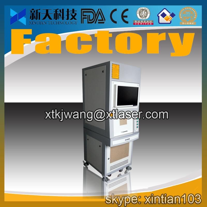 IPG 20 W fiber laser marking machine with protective door